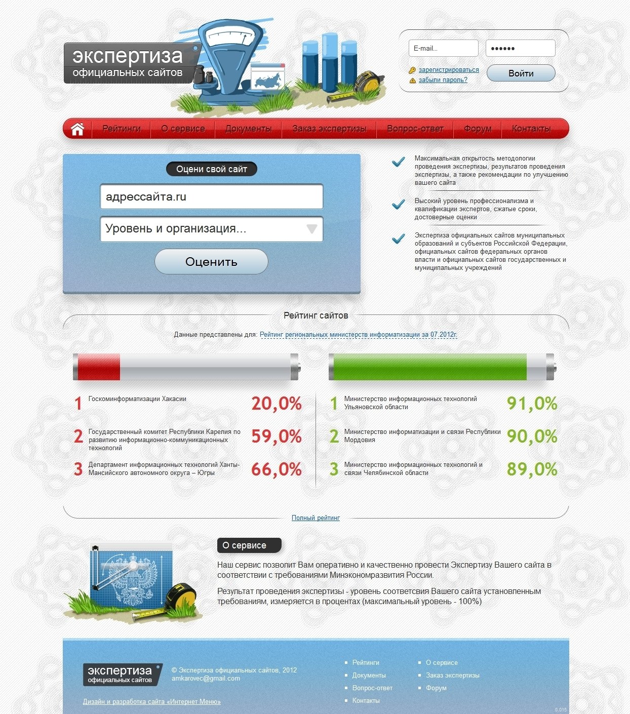 Работа № веб-студии Cyber Object